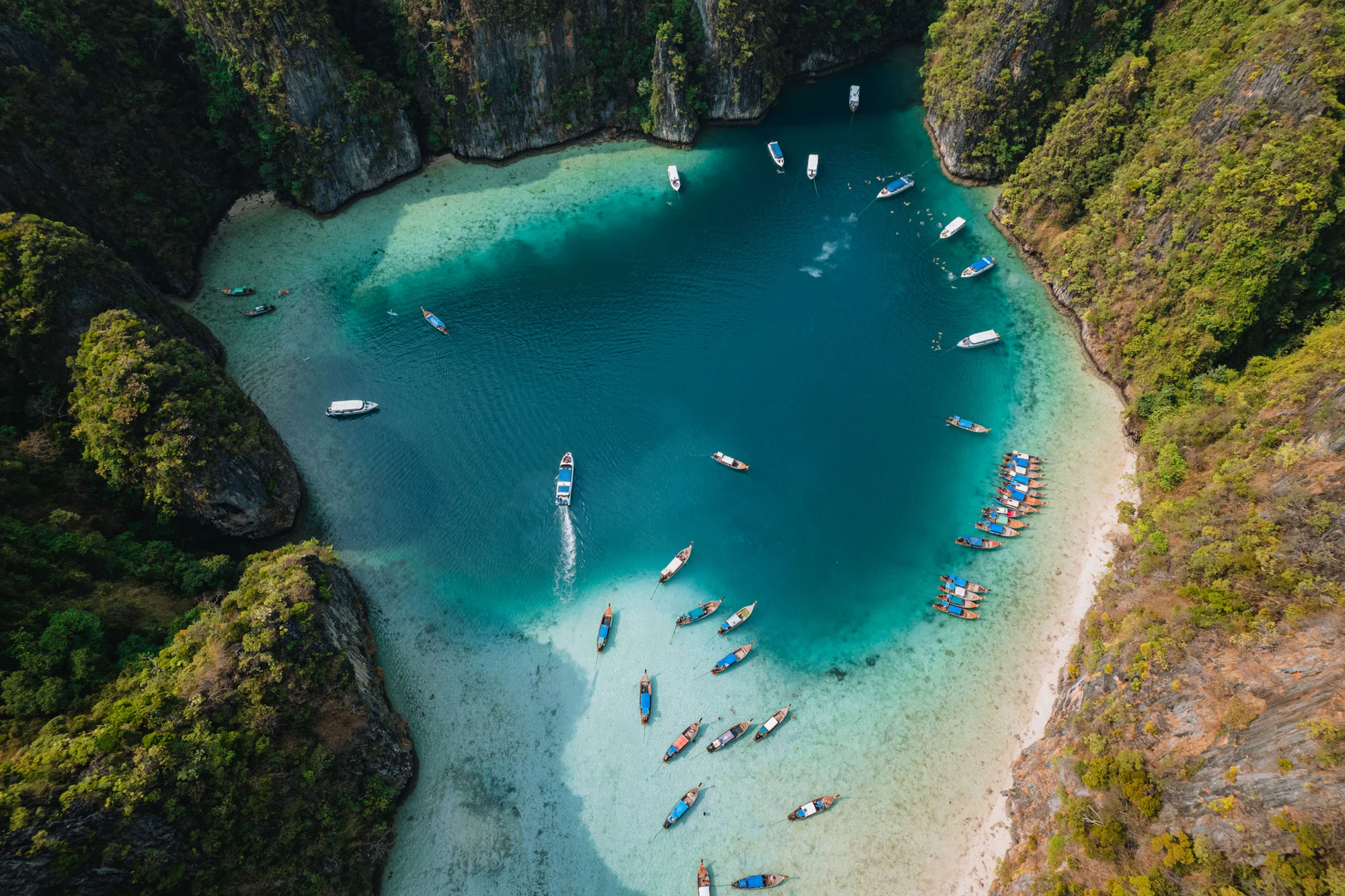 Phi Phi Island long tail boats